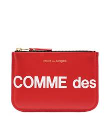 Comme Des Garçons Wallet small logo-print pouch - Red