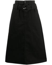 Proenza Schouler White Label belted A-line midi skirt - Black
