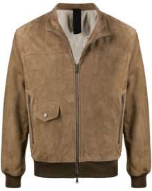 Orciani suede-effect bomber jacket - Neutrals