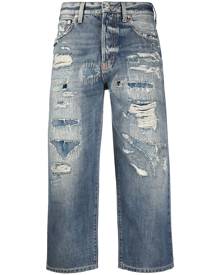 Givenchy cropped straight leg jeans - Blue