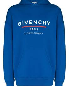 Givenchy Address logo-print hoodie - Blue
