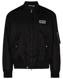 Valentino logo bomber jacket - Black