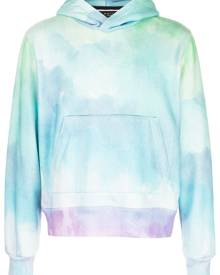 AMIRI watercolour print hoodie - Blue