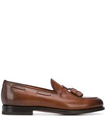 Santoni tassel loafers - Brown