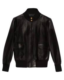 Gucci stand-up collar bomber jacket - Black