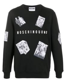 Moschino photo collage sweatshirt - Black