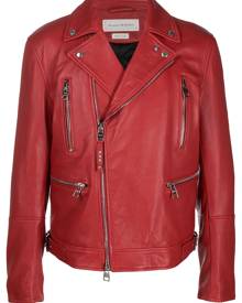 Alexander McQueen biker jacket - Red