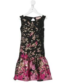 MARCHESA NOTTE MINI mini Floria crinkle dress - Black