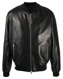 Balmain logo-trim bomber jacket - Black