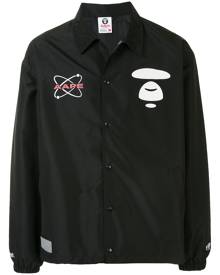 AAPE BY *A BATHING APE® point collar bomber jacket - Black