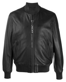 Givenchy logo-print bomber jacket - Black
