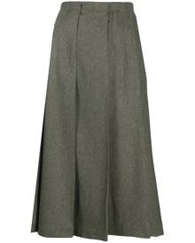 Jil Sander pleated midi skirt - Green