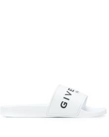 Givenchy logo-embossed slides - White