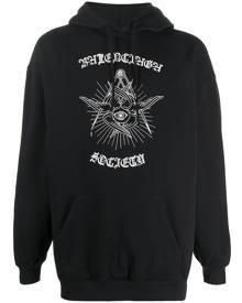 Balenciaga graphic print hoodie - Black