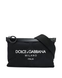 Dolce & Gabbana embossed belt bag with logo - Black