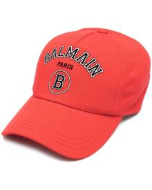 Balmain logo baseball cap - Red