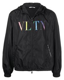 Valentino logo-print windbreaker - Black