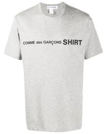 Comme Des Garçons Shirt logo-print cotton T-shirt - Grey