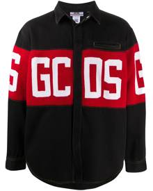 Gcds logo print denim jacket - Black