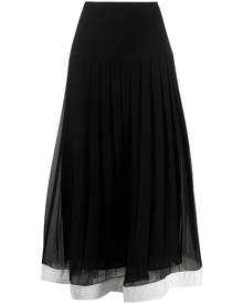 Givenchy midi pleated skirt - Black