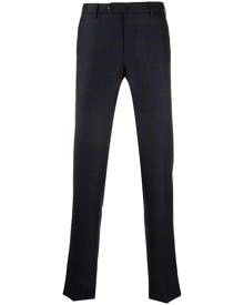 Pt01 checked tailored wool trousers - Blue