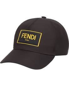 Fendi logo baseball cap - Black