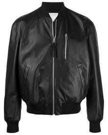 Bottega Veneta leather bomber jacket - Black