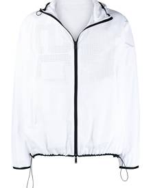Dsquared2 logo-print windbreaker jacket - White