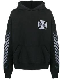 Rhude graphic print hoodie - Black