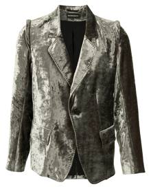 Ann Demeulemeester tailored velvet blazer - Green