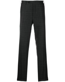 Canali checked wool trousers - Black