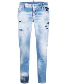 Dsquared2 ripped cropped jeans - Blue