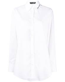Dolce & Gabbana embroidered poplin shirt - White