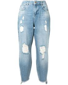 TWINSET high-rise cropped jeans - Blue