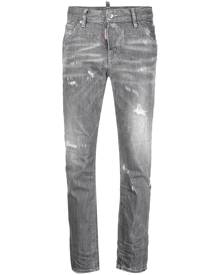 Dsquared2 distressed cropped skinny jeans - Grey