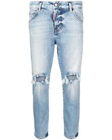 Dsquared2 distressed cropped jeans - Blue