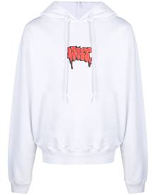 Off-White graffiti-print logo hoodie