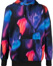 PAUL SMITH abstract print hoodie - Blue