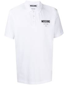 Moschino logo-print polo shirt - White