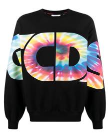 Gcds logo tie-dye print sweatshirt - Black