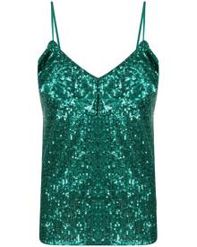 Pinko sequin-embellished camisole - Green