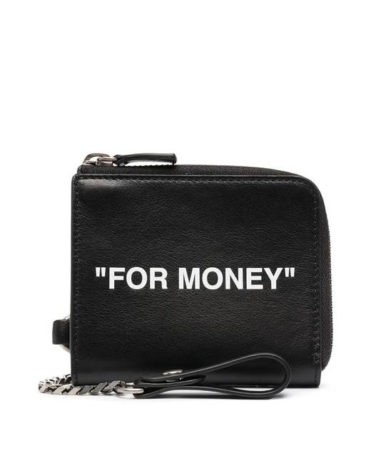 off white for money chain wallet