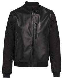 Prada nappa leather bomber jacket - Black