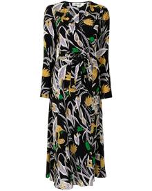 DVF Diane von Furstenberg Tilly botanical-print dress - Black