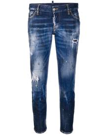 Dsquared2 distressed cropped jeans - Blue