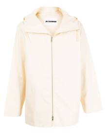 Jil Sander zipped-up hooded jacket - Yellow