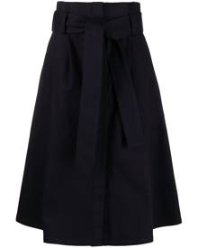 P.A.R.O.S.H. belted A-line midi skirt - Blue