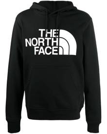 The North Face logo print drawstring hoodie - Black