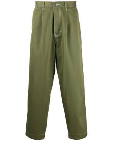 Société Anonyme crop-leg tapered trousers - Green