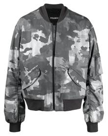 Dolce & Gabbana camouflage-print bomber jacket - Grey